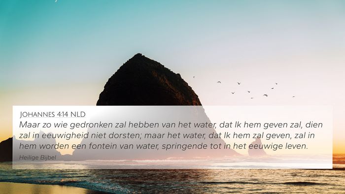 Johannes 4:14 NLD Bible Verse Image