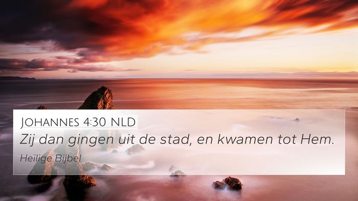 Johannes 4:30 NLD Bible Verse Image