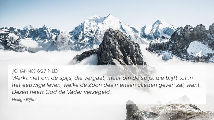 Johannes 6:27 NLD Bible Verse Image
