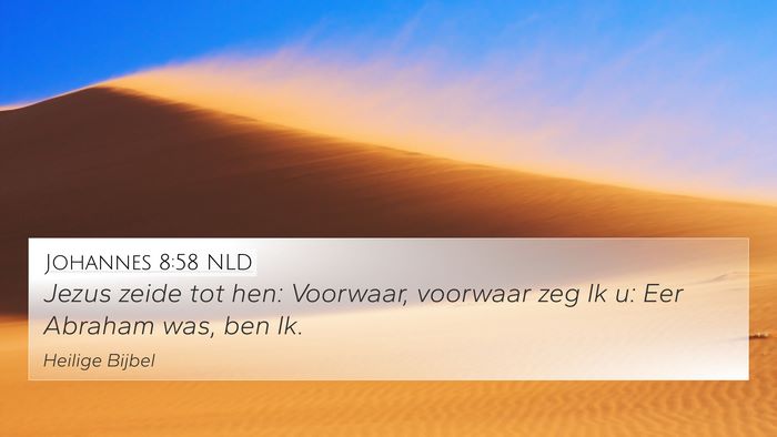 Johannes 8:58 NLD Bible Verse Image