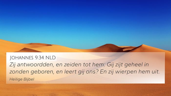 Johannes 9:34 NLD Bible Verse Image