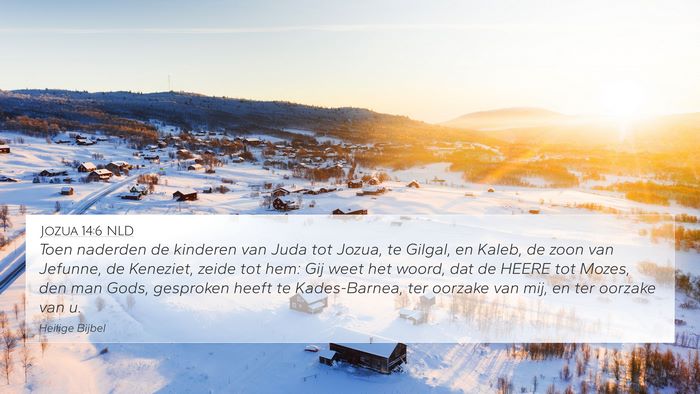 Jozua 14:6 NLD Bible Verse Image