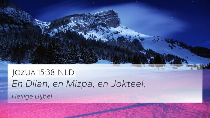 Jozua 15:38 NLD 4K Wallpaper - En Dilan, en Mizpa, en - 4K Wallpaper Bible Verse