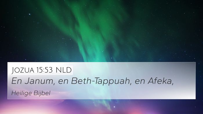 Jozua 15:53 NLD Bible Verse Image