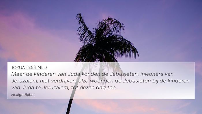 Jozua 15:63 NLD Bible Verse Image