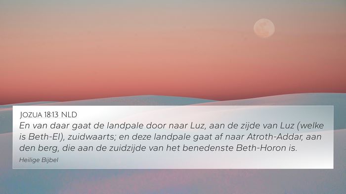 Jozua 18:13 NLD Bible Verse Image