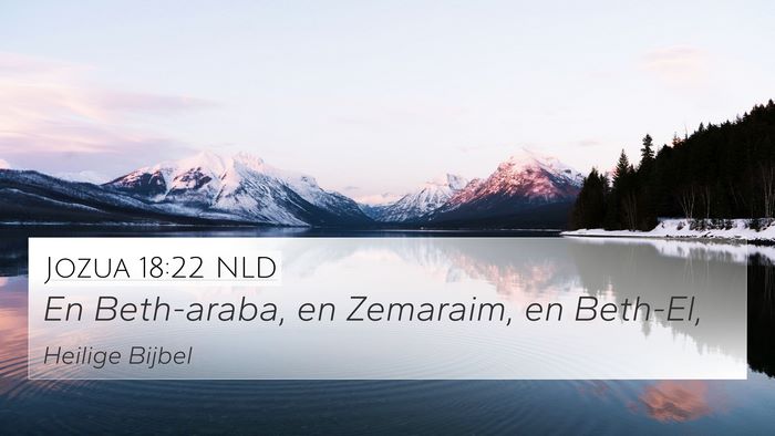 Jozua 18:22 NLD Bible Verse Image
