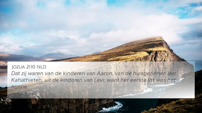 Jozua 21:10 NLD Bible Verse Image