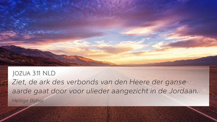 Jozua 3:11 NLD Bible Verse Image