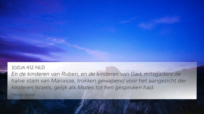 Jozua 4:12 NLD Bible Verse Image