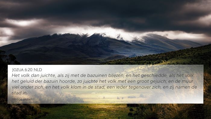 Jozua 6:20 NLD Bible Verse Image
