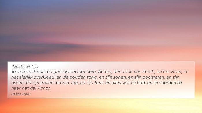 Jozua 7:24 NLD Bible Verse Image