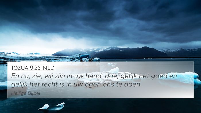 Jozua 9:25 NLD Bible Verse Image