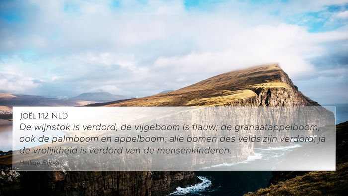 Joël 1:12 NLD Bible Verse Image