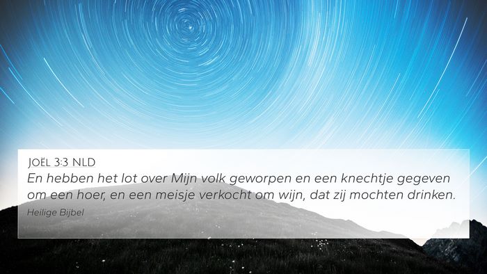 Joël 3:3 NLD Bible Verse Image