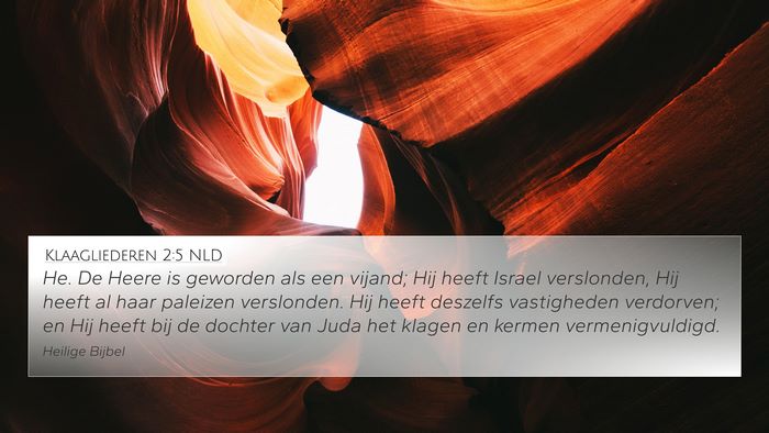 Klaagliederen 2:5 NLD Bible Verse Image