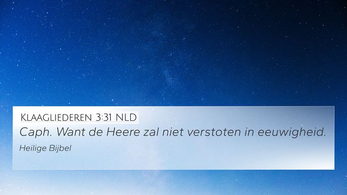 Klaagliederen 3:31 NLD Bible Verse Image