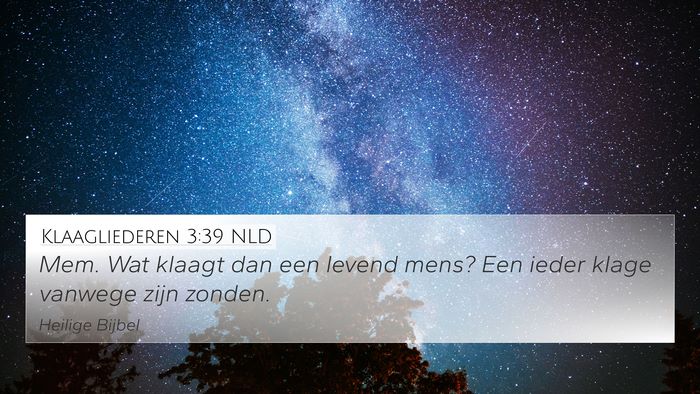 Klaagliederen 3:39 NLD Bible Verse Image
