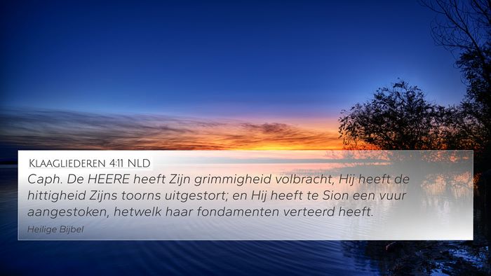 Klaagliederen 4:11 NLD Bible Verse Image