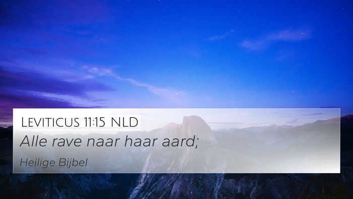 Leviticus 11:15 NLD 4K Wallpaper - Alle rave naar haar - 4K Wallpaper Bible Verse