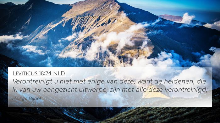 Leviticus 18:24 NLD Bible Verse Image