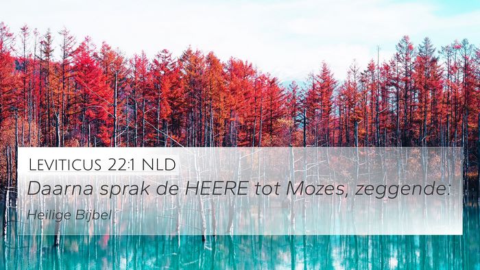 Leviticus 22:1 NLD Bible Verse Image