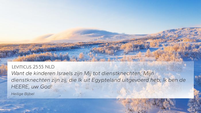 Leviticus 25:55 NLD Bible Verse Image