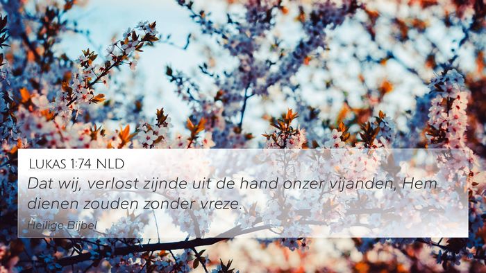 Lukas 1:74 NLD Bible Verse Image