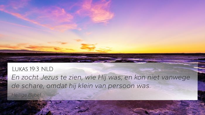 Lukas 19:3 NLD Bible Verse Image