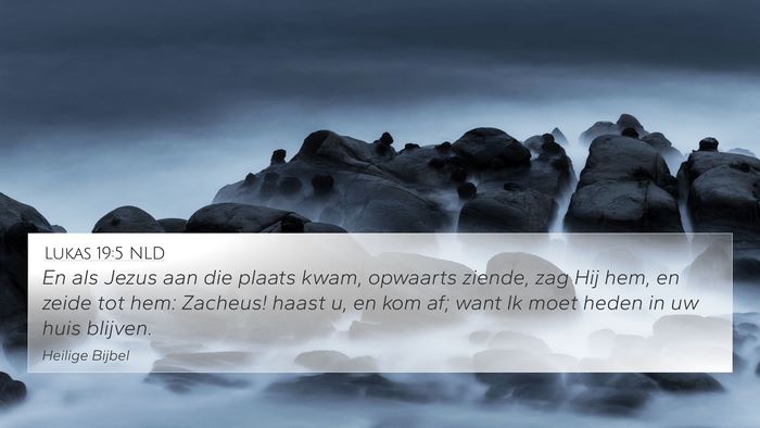 Lukas 19:5 NLD Bible Verse Image