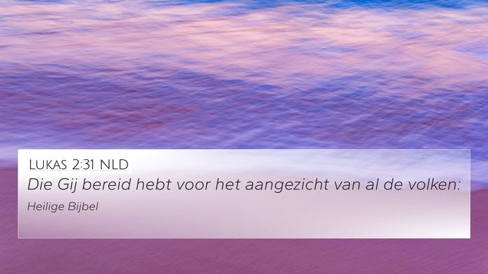 Lukas 2:31 NLD 4K Wallpaper - Die Gij bereid hebt voor het aangezicht van al de - 4K Wallpaper Bible Verse