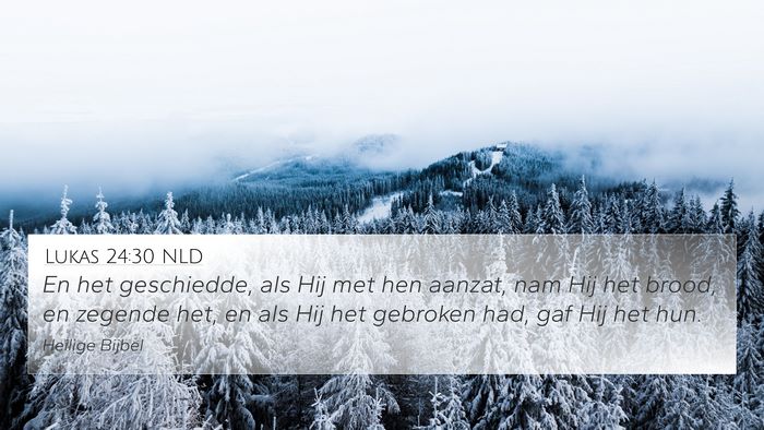 Lukas 24:30 NLD Bible Verse Image