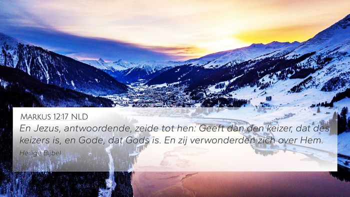 Markus 12:17 NLD Bible Verse Image