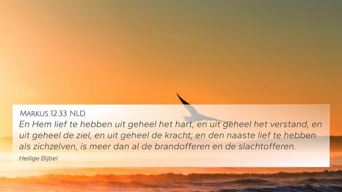 Markus 12:33 NLD Bible Verse Image