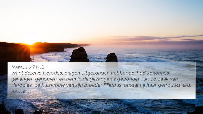 Markus 6:17 NLD Bible Verse Image