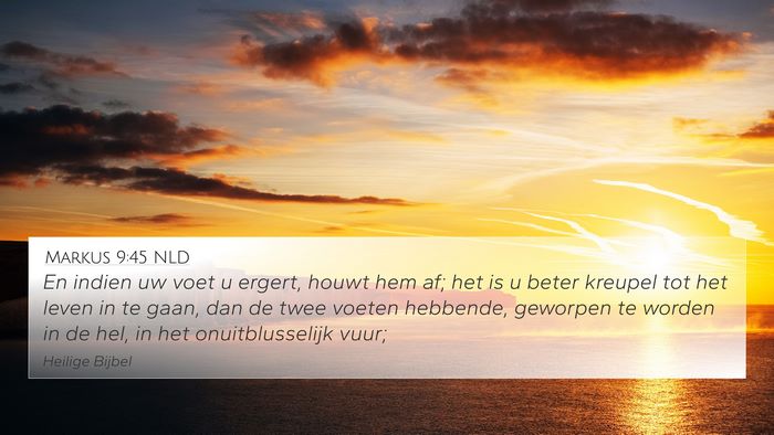 Markus 9:45 NLD Bible Verse Image
