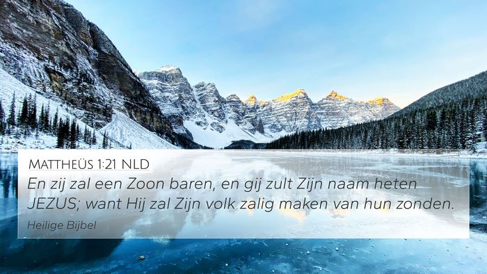Mattheüs 1:21 NLD Bible Verse Image