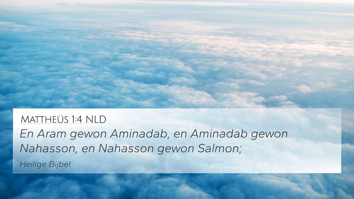 Mattheüs 1:4 NLD Bible Verse Image