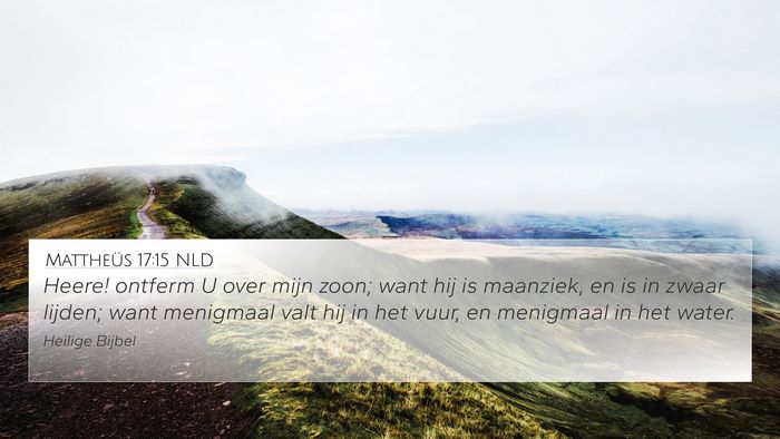 Mattheüs 17:15 NLD Bible Verse Image
