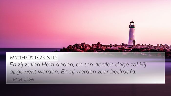 Mattheüs 17:23 NLD Bible Verse Image