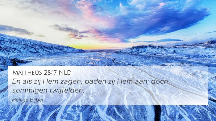 Mattheüs 28:17 NLD Bible Verse Image