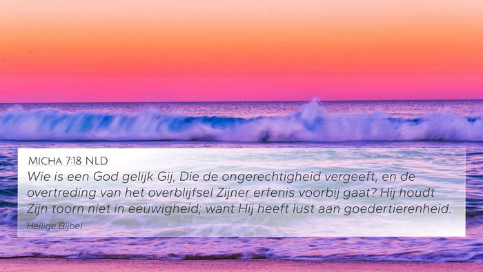 Micha 7:18 NLD Bible Verse Image