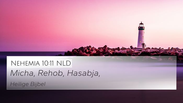 Nehemia 10:11 NLD 4K Wallpaper - Micha, Rehob, - 4K Wallpaper Bible Verse