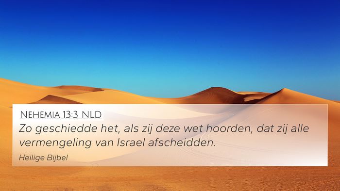 Nehemia 13:3 NLD Bible Verse Image