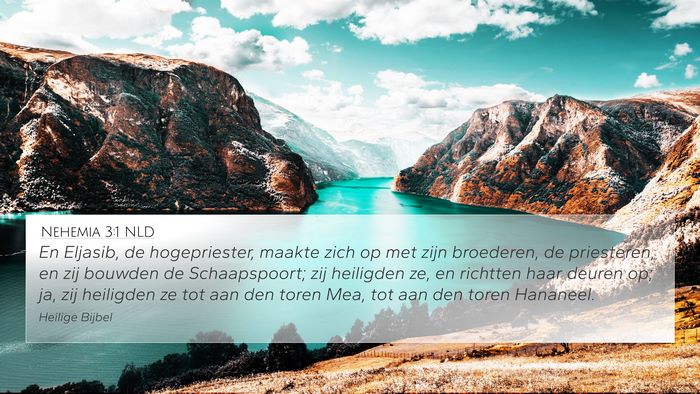 Nehemia 3:1 NLD Bible Verse Image