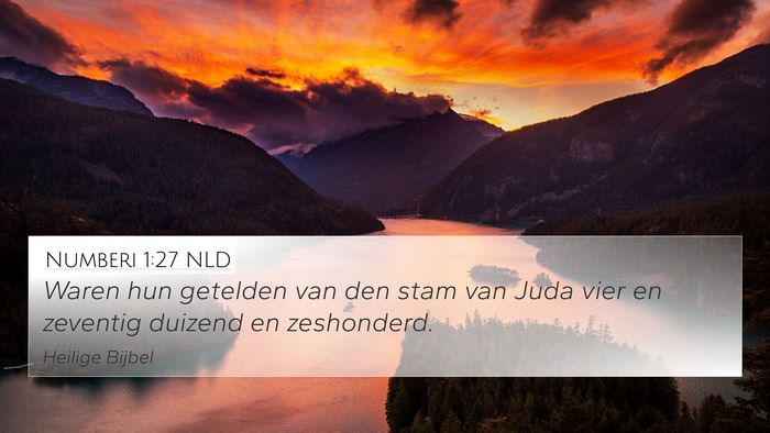 Numberi 1:27 NLD Bible Verse Image