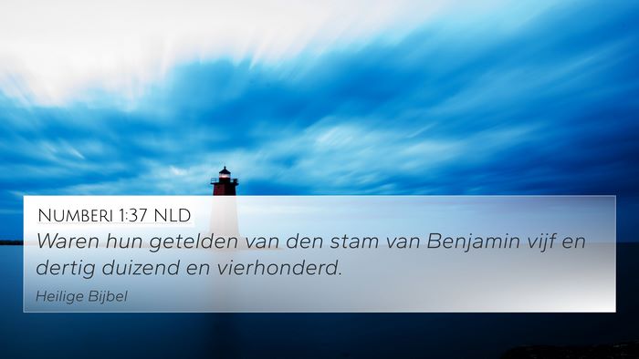 Numberi 1:37 NLD 4K Wallpaper - Waren hun getelden van den stam van Benjamin vijf - 4K Wallpaper Bible Verse