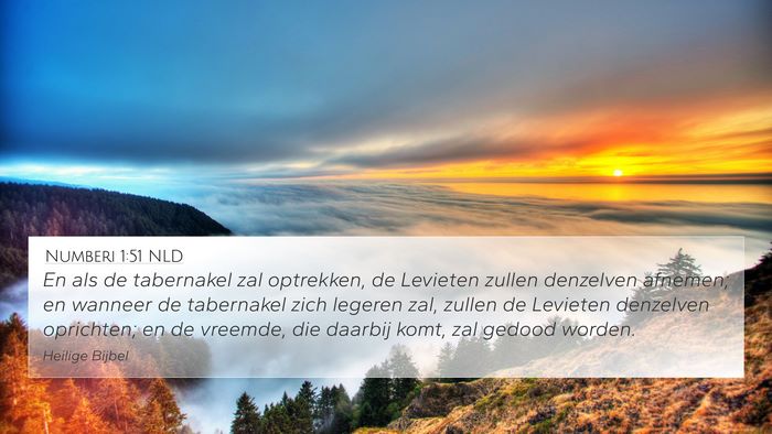 Numberi 1:51 NLD Bible Verse Image