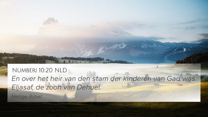 Numberi 10:20 NLD Bible Verse Image
