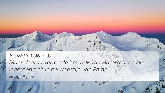 Numberi 12:16 NLD Bible Verse Image